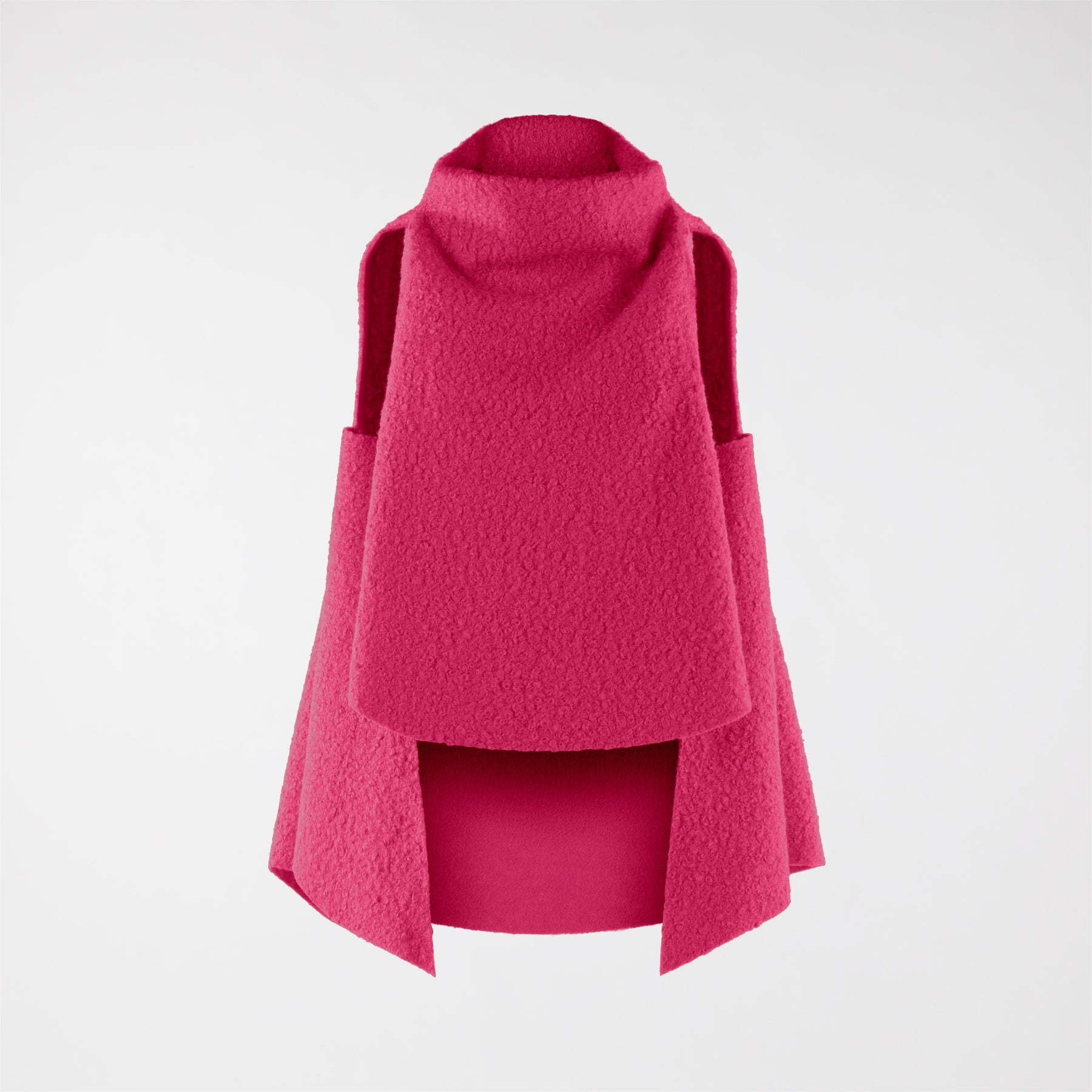 HIGH COLLAR BOUCLÉ WAISTCOAT