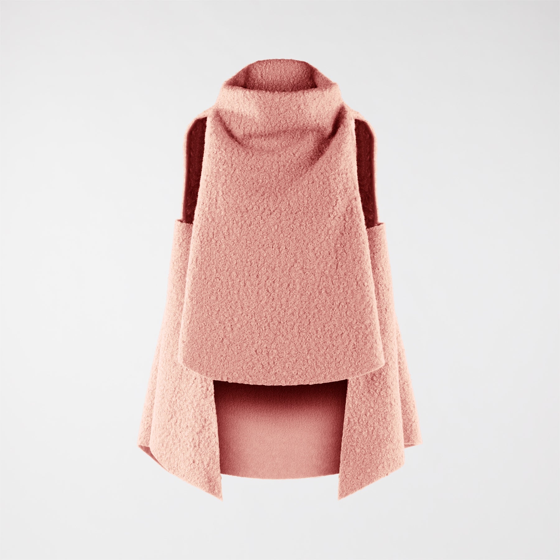 HIGH COLLAR BOUCLÉ WAISTCOAT