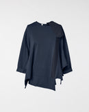 BLOUSE WITH KNITTED DETAILS