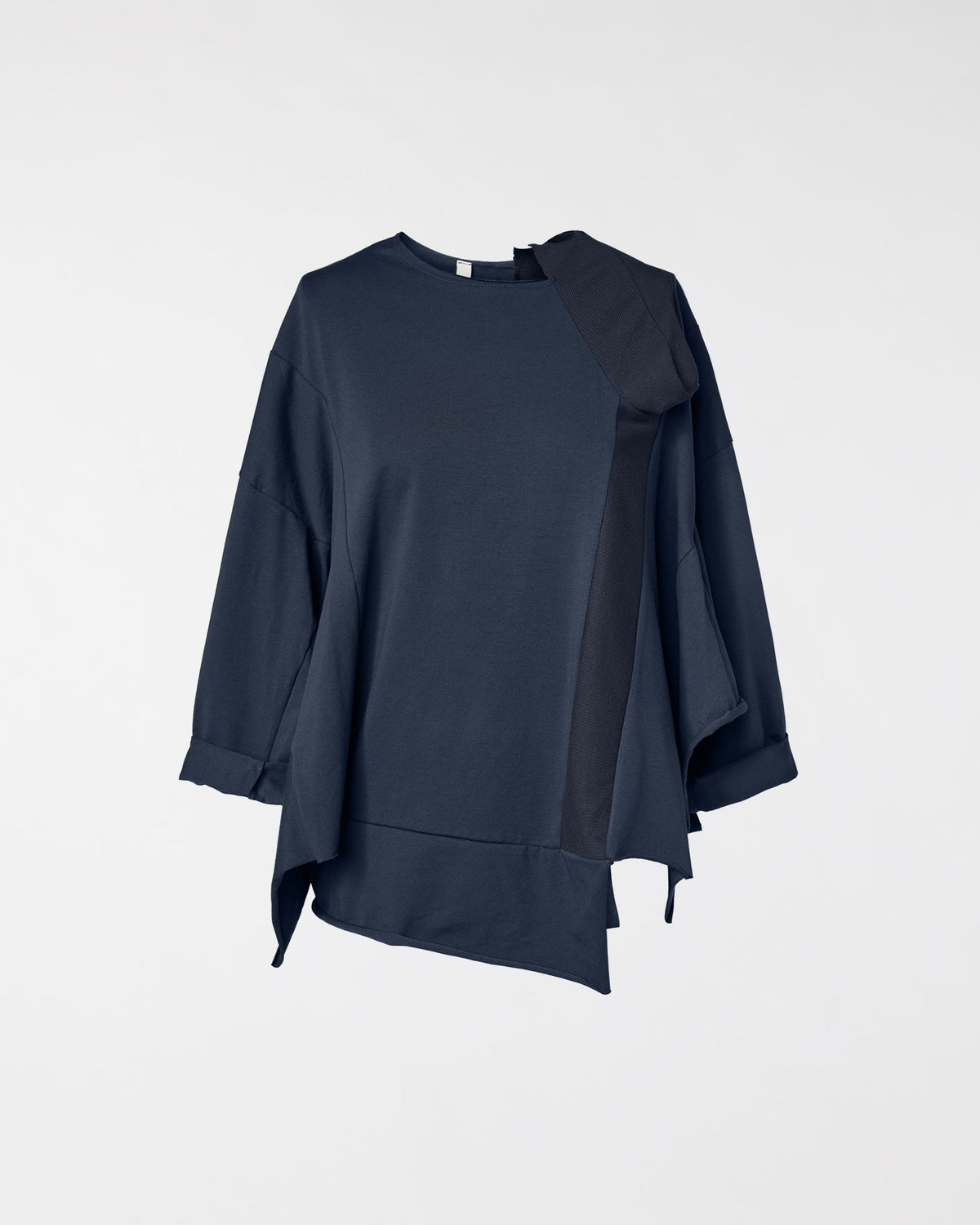 BLOUSE WITH KNITTED DETAILS