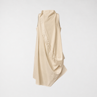 VESTIDO SIN CUELLO EN PUNTO MILANO 