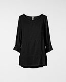 T-SHIRT IN COTTON AND VISCOSE BLEND FABRIC