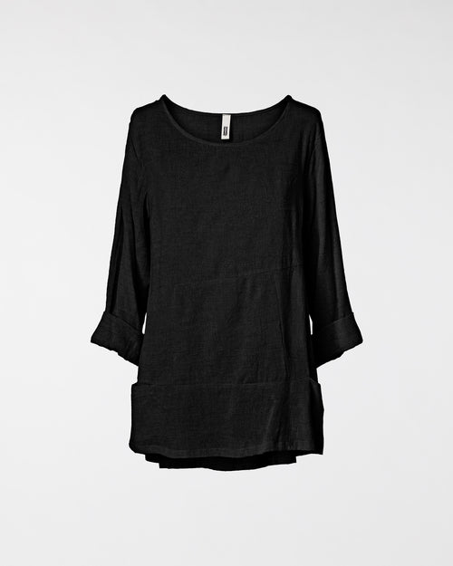 T-SHIRT IN COTTON AND VISCOSE BLEND FABRIC