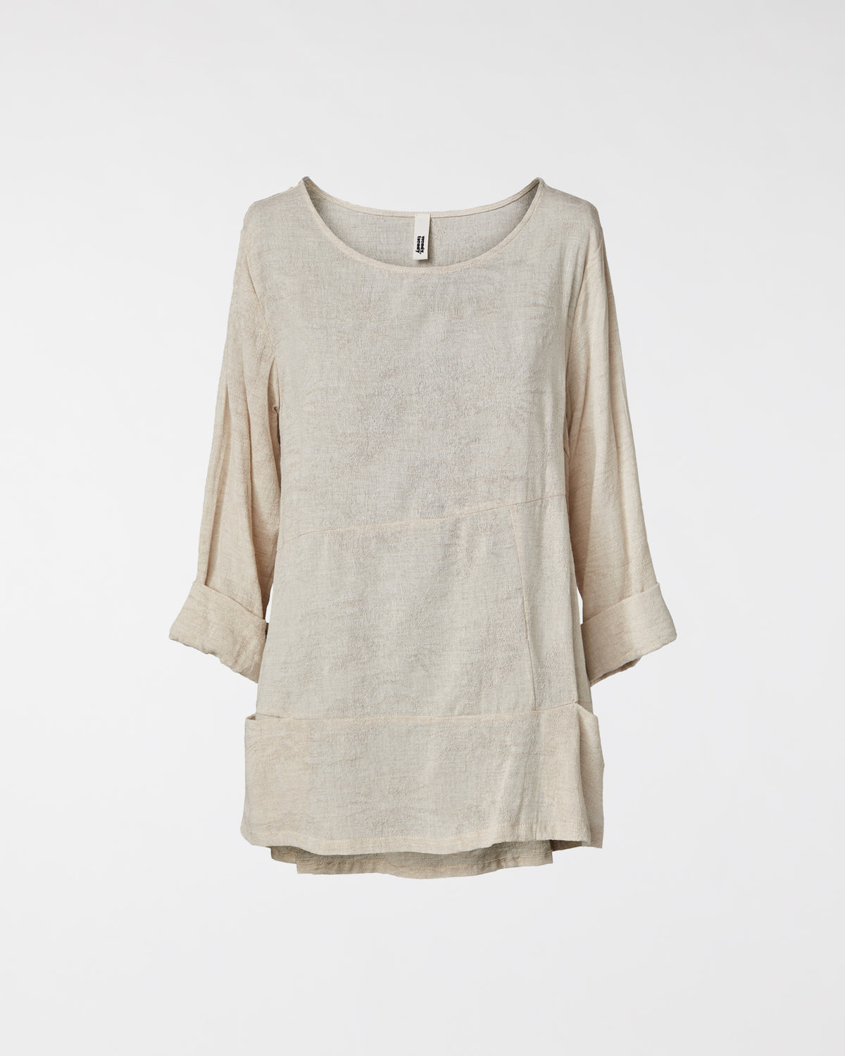 T-SHIRT IN COTTON AND VISCOSE BLEND FABRIC