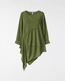 T-SHIRT AUS SPITZEM JERSEY
