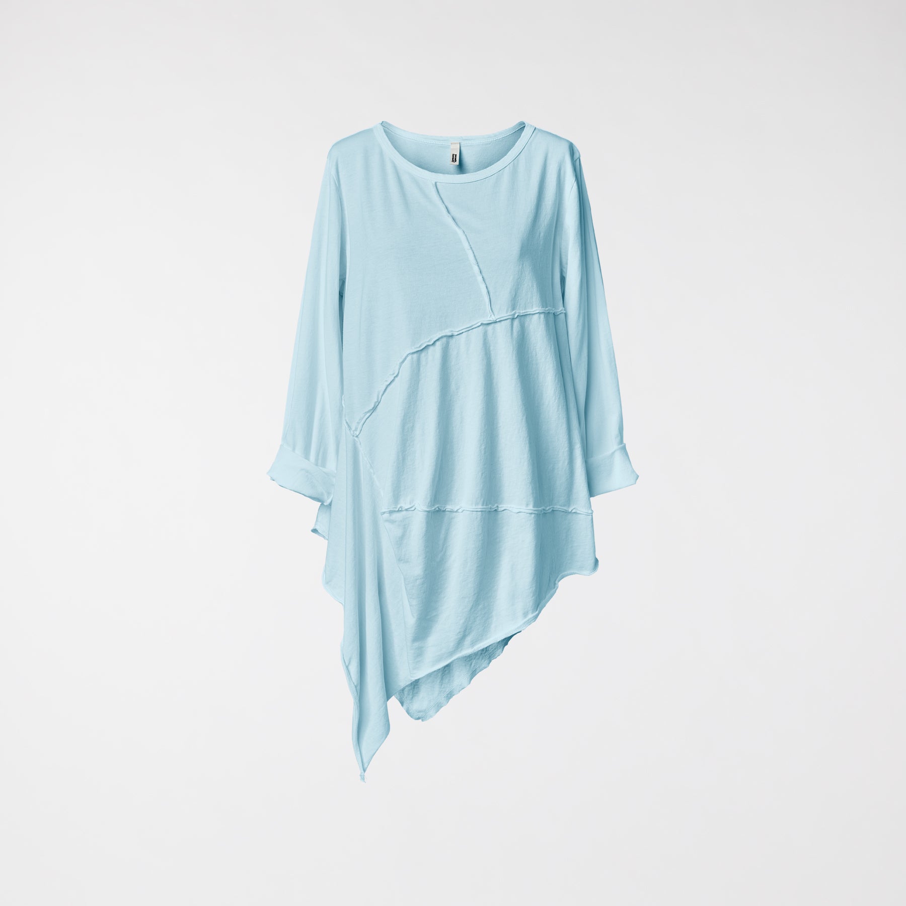 T-SHIRT A PUNTA IN JERSEY