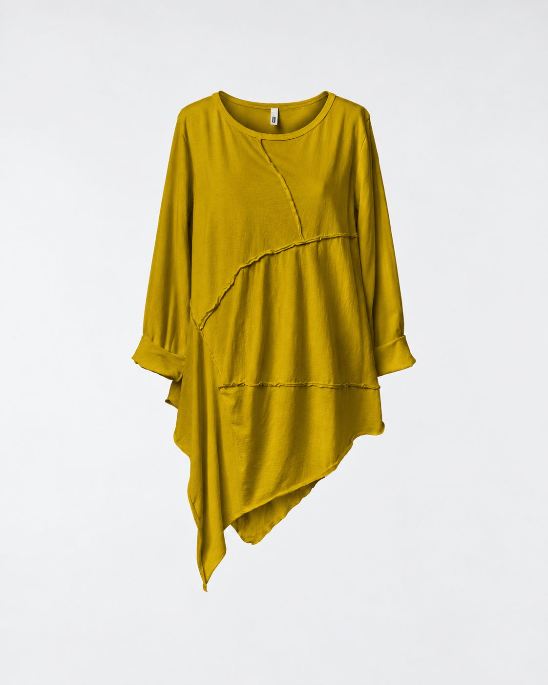 T-SHIRT AUS SPITZEM JERSEY