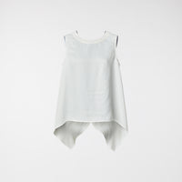 HAUT EN VISCOSE-LIN EN SATIN SHELL