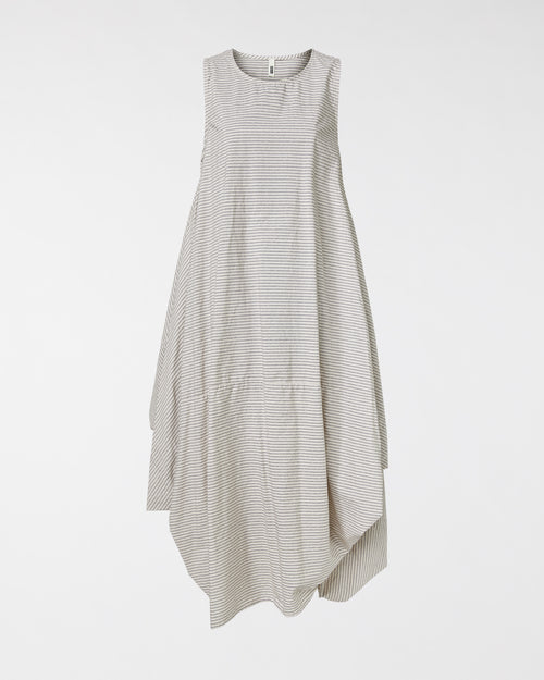 ROBE DRAPÉE EN COTON
