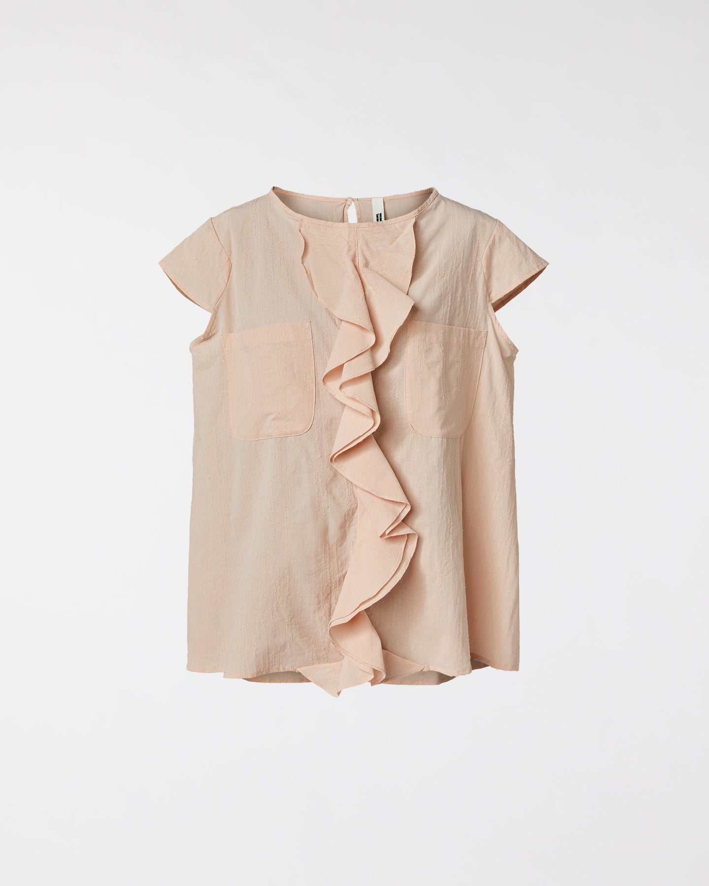 BAUMWOLLBLUSE MIT ROUCHE