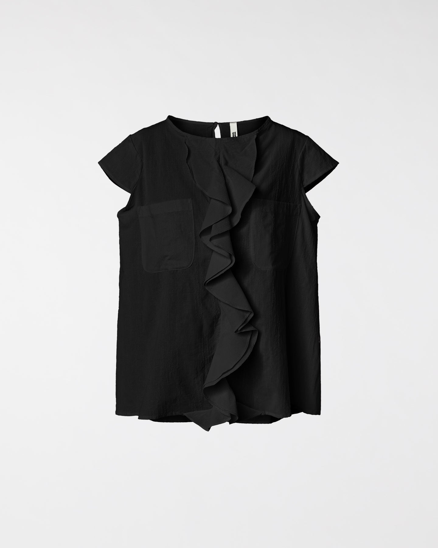 BAUMWOLLBLUSE MIT ROUCHE