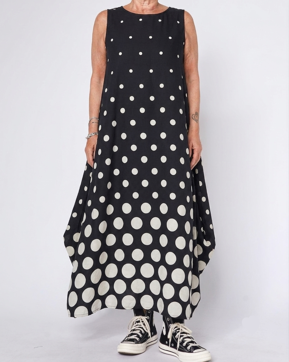 IRREGULAR POLKA DOT DRESS