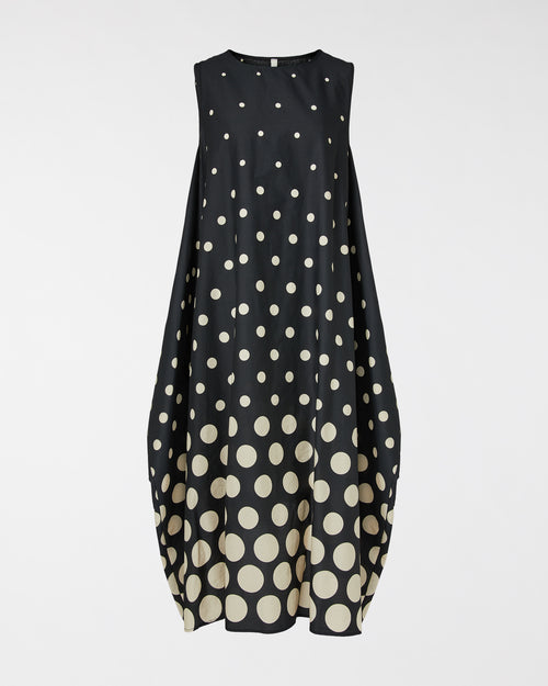 VESTIDO IRREGULAR DE LUNARES