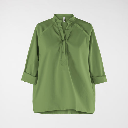 T-SHIRT IN TESSUTO PUNTO MILANO CON COLLO ALTO