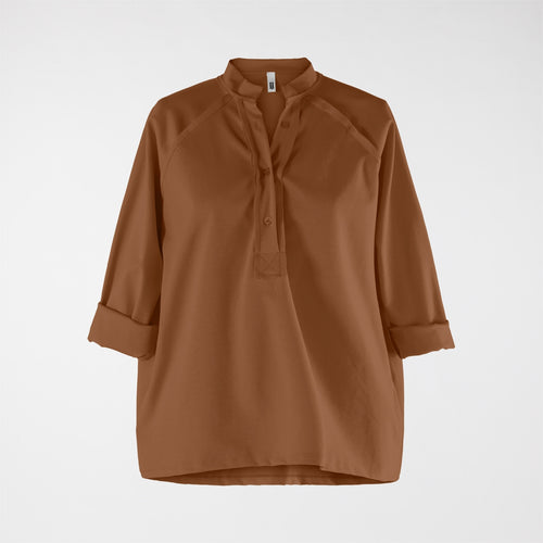 T-SHIRT IN TESSUTO PUNTO MILANO CON COLLO ALTO