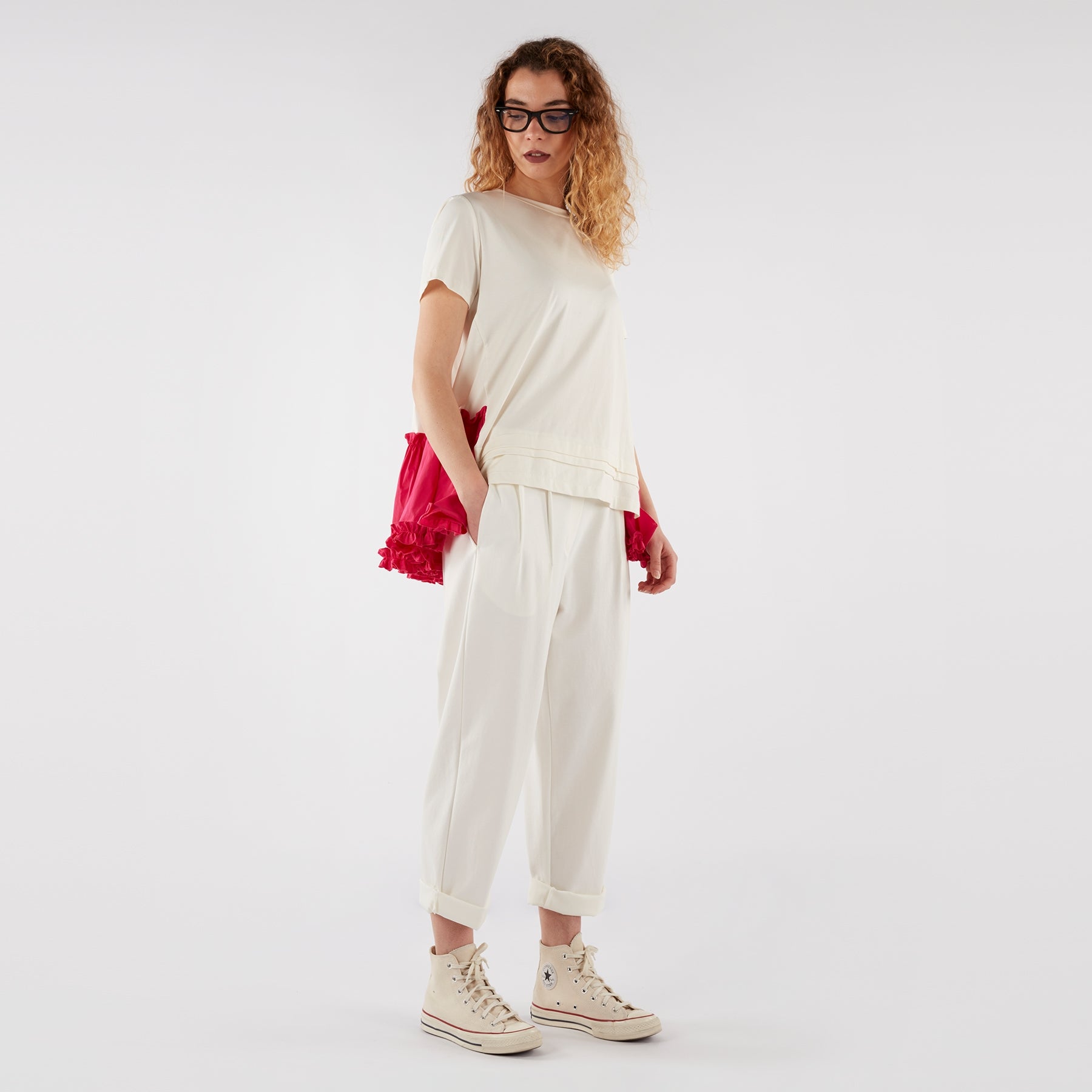 PANTALONES HOLGADOS CON PLIEGUES