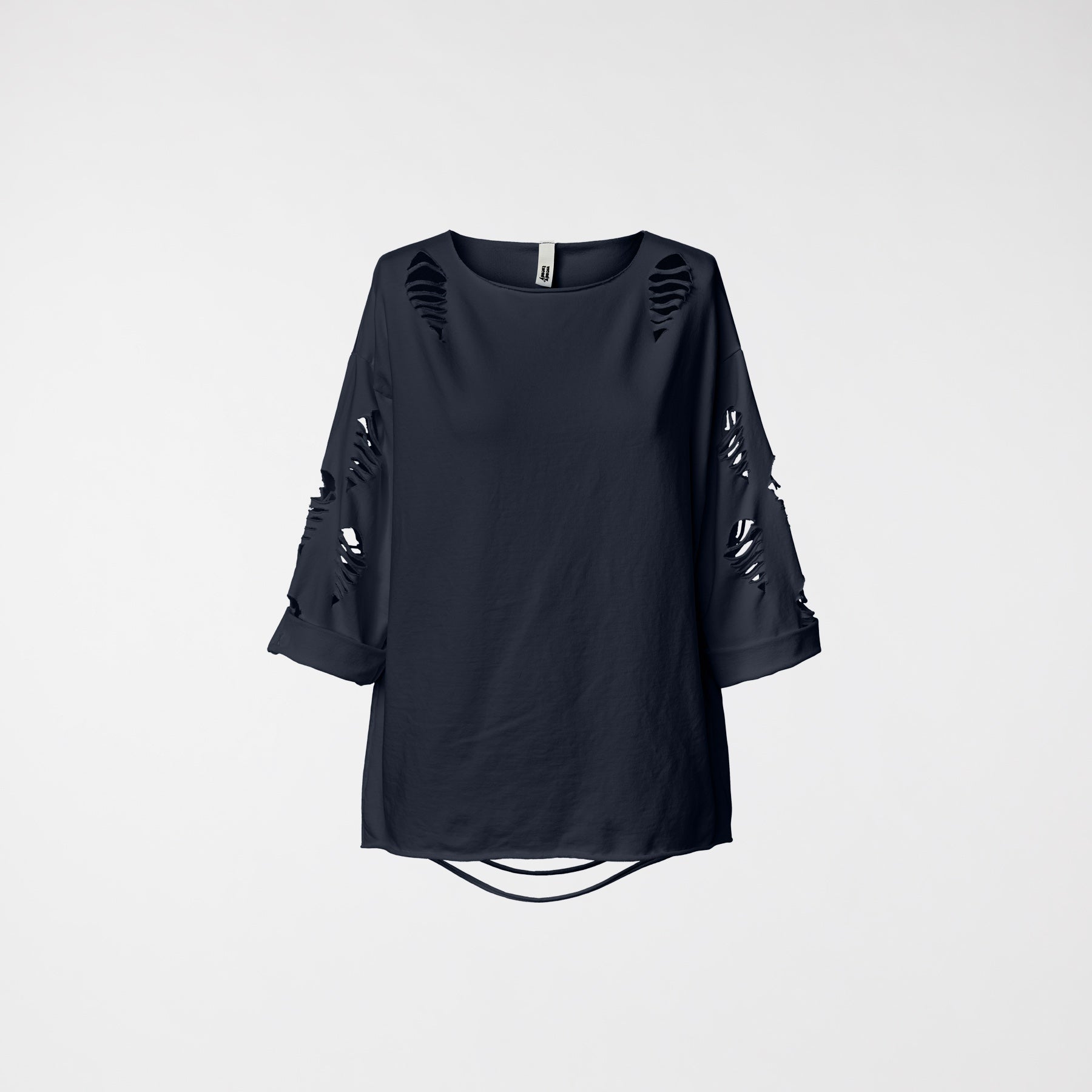 FELPA CON STRAPPI BLU