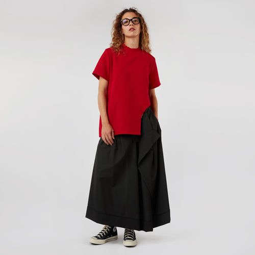 PANTALON AVEC PARÉO À EFFET JUPE SUR LE DEVANT