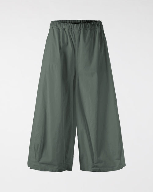 COTTON WIDE LEG TROUSERS