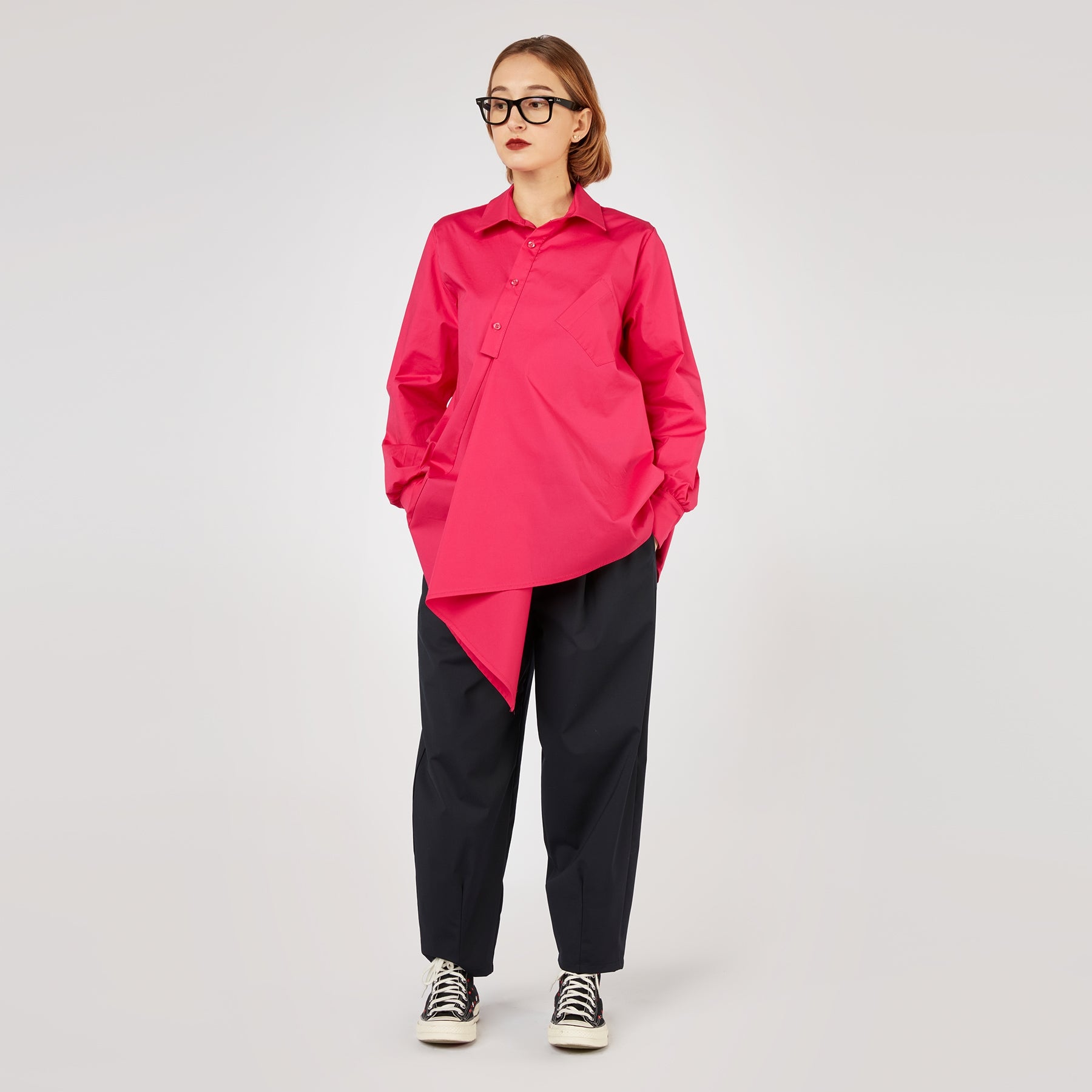 ASYMMETRIC SHIRT WITH POCKET