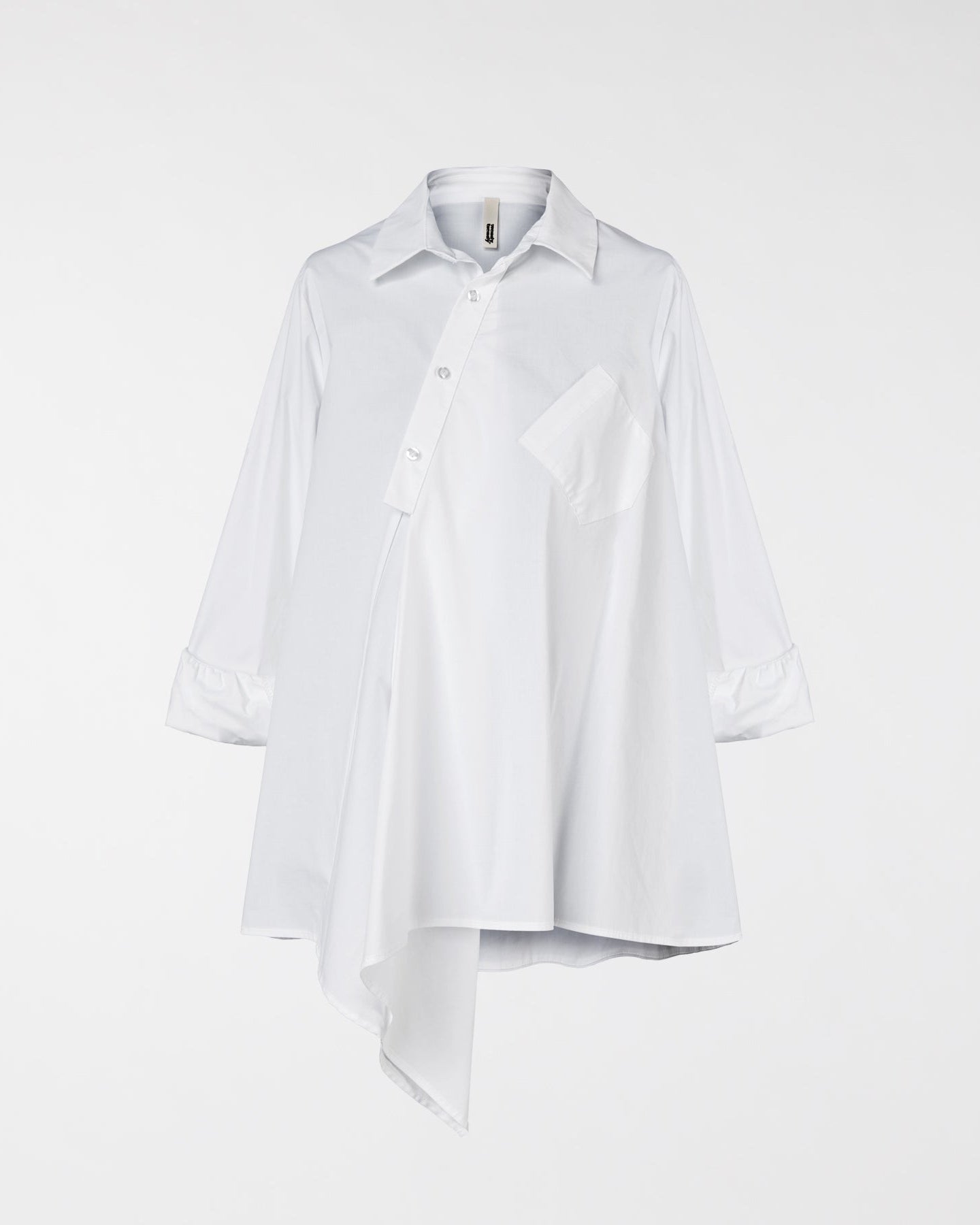 CAMICIA ASIMMETRICA CON TASCHINO