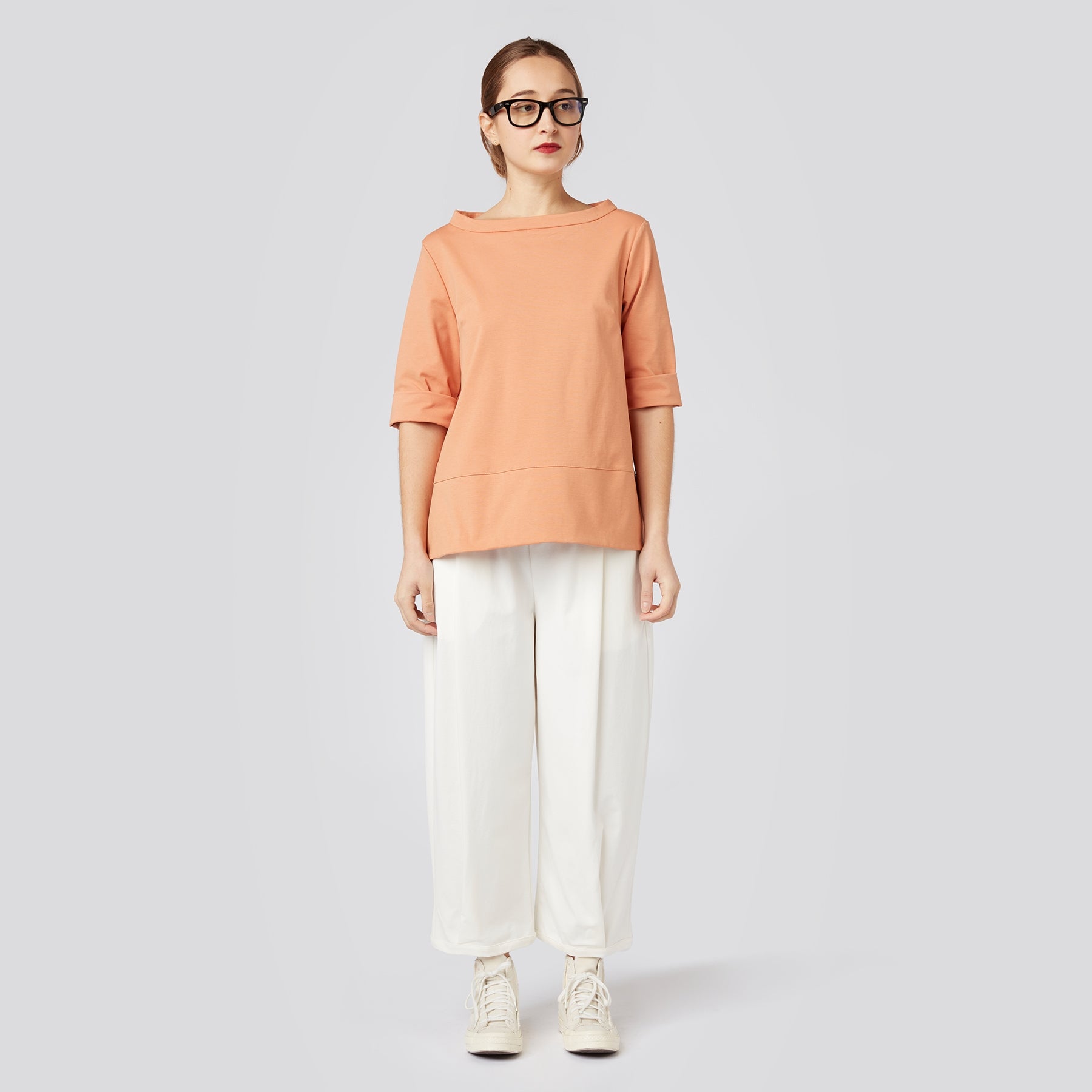 JERSEY EN PUNTO MILANO CON CUELLO