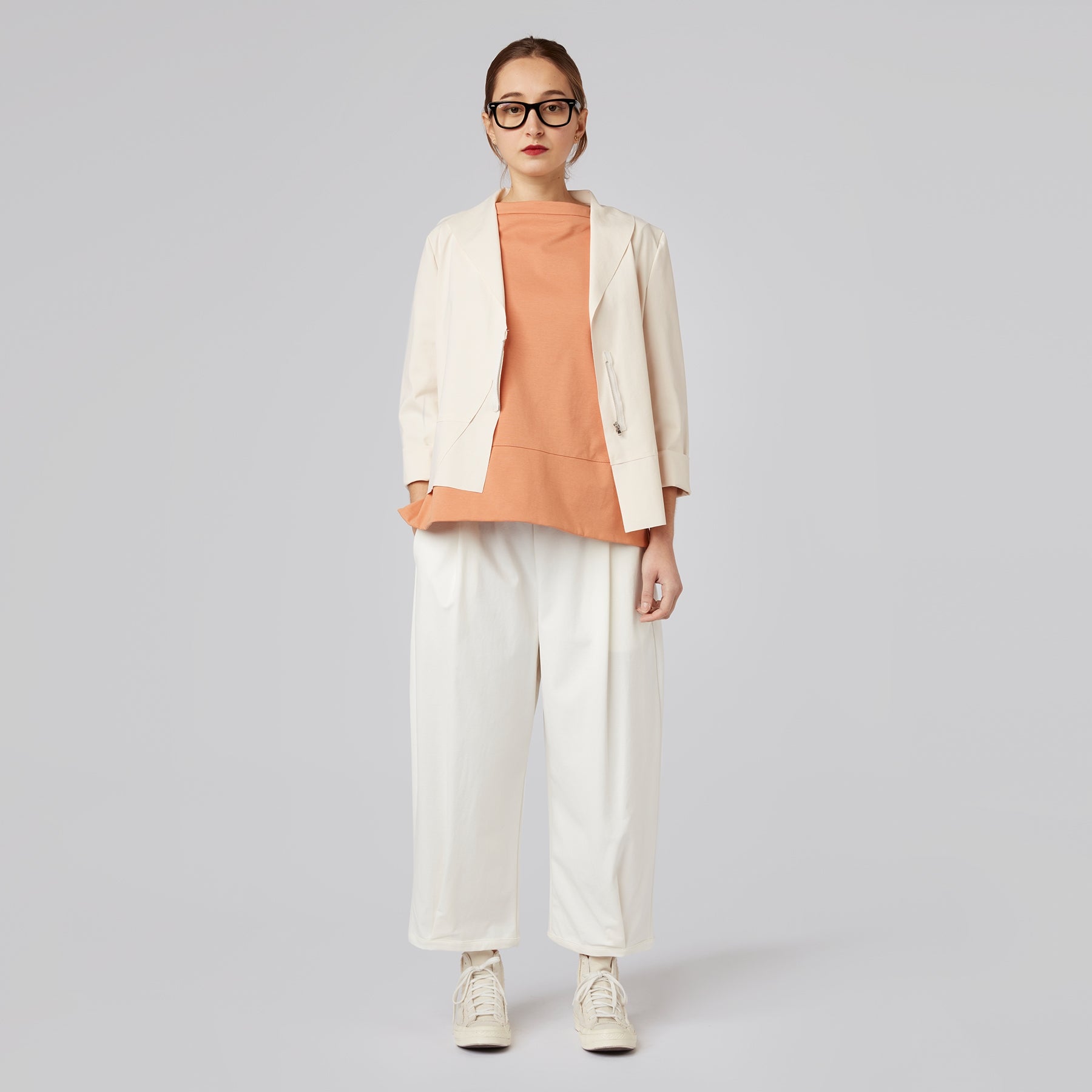 JERSEY EN PUNTO MILANO CON CUELLO