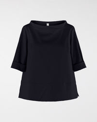 PUNTO MILANO FABRIC T-SHIRT WITH COLLAR