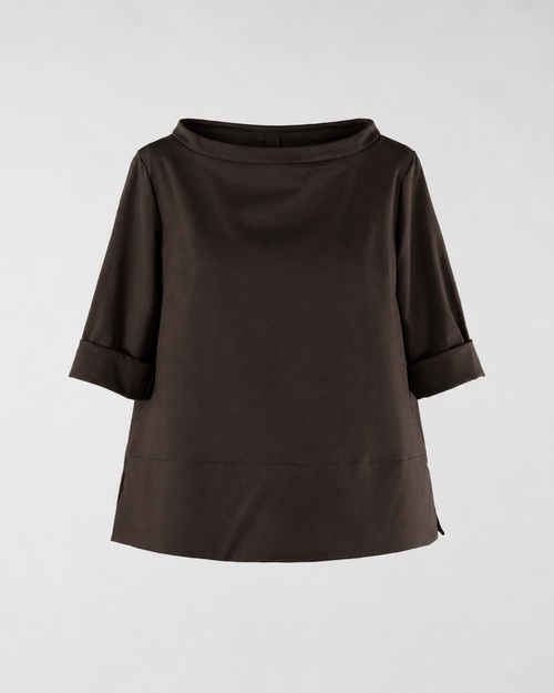 JERSEY EN PUNTO MILANO CON CUELLO