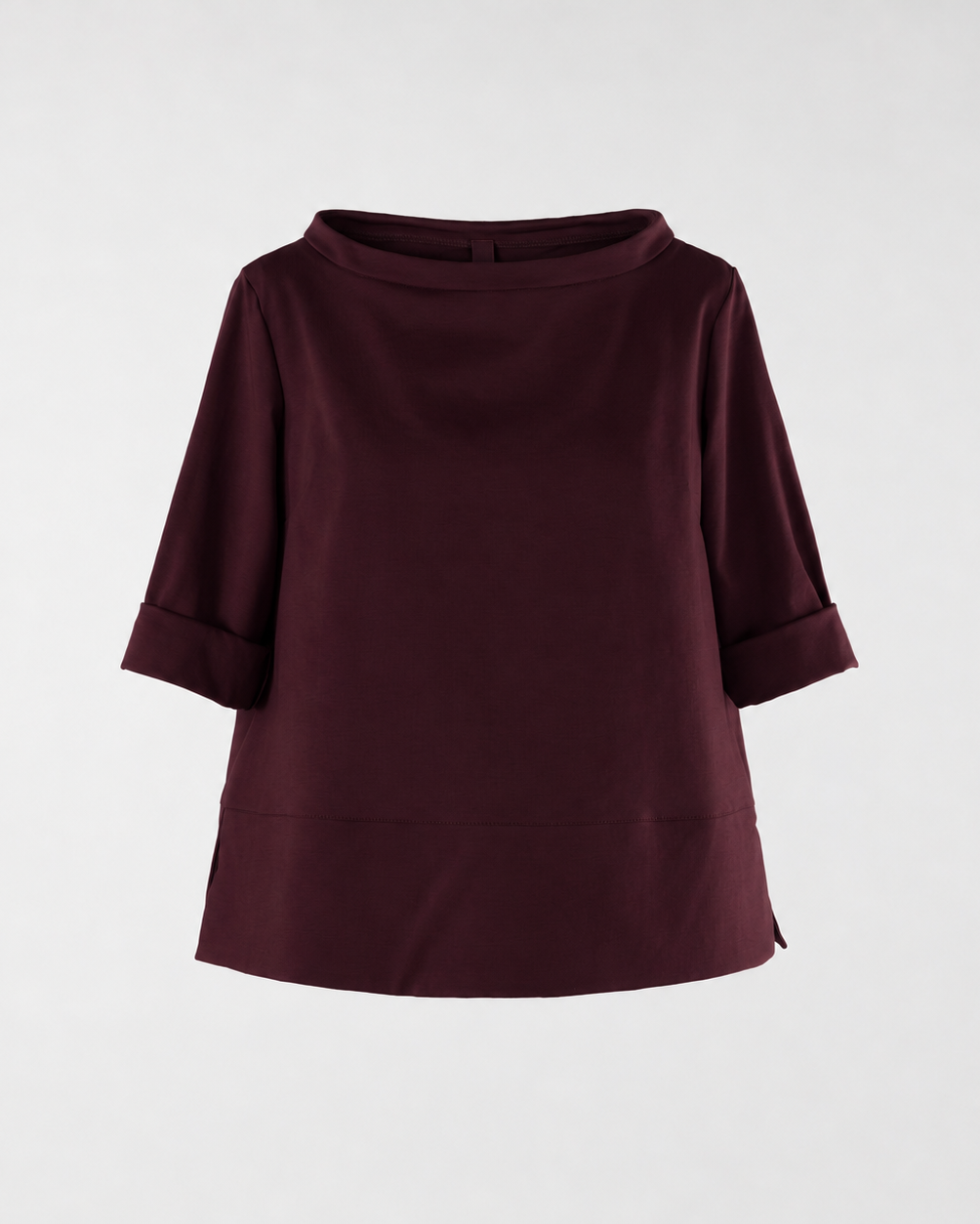 JERSEY EN PUNTO MILANO CON CUELLO