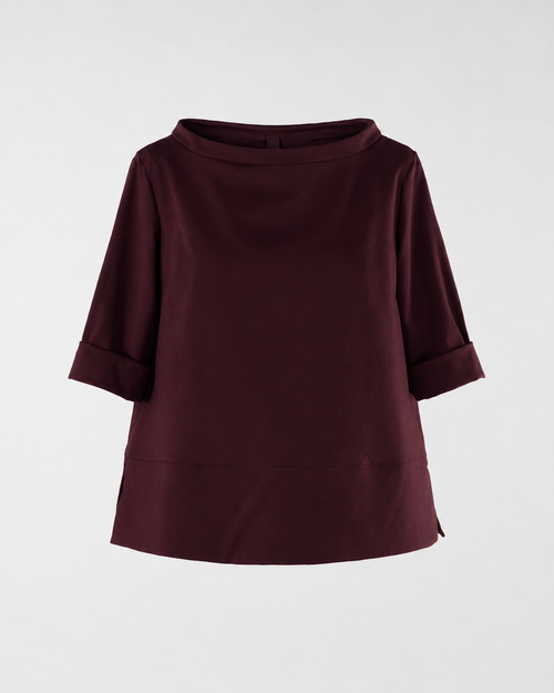 JERSEY EN PUNTO MILANO CON CUELLO