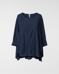 BAUMWOLL-T-SHIRT MIT SEITENSCHLITZEN