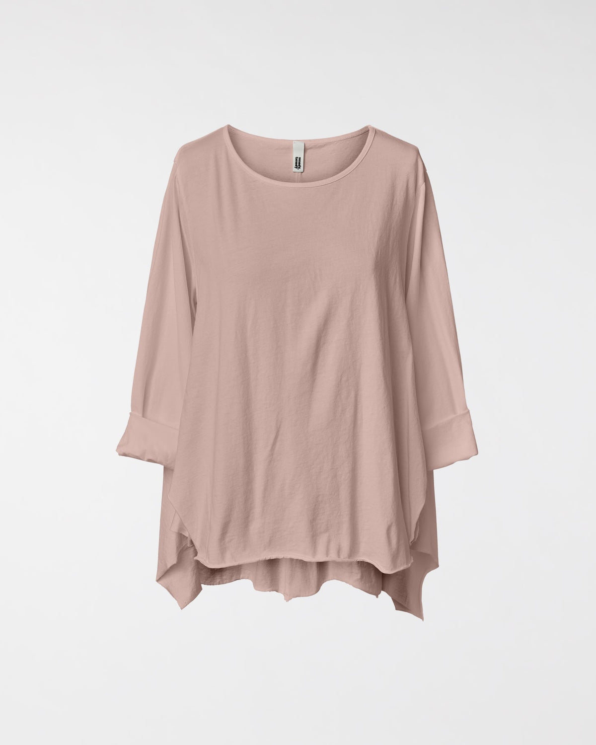 BAUMWOLL-T-SHIRT MIT SEITENSCHLITZEN