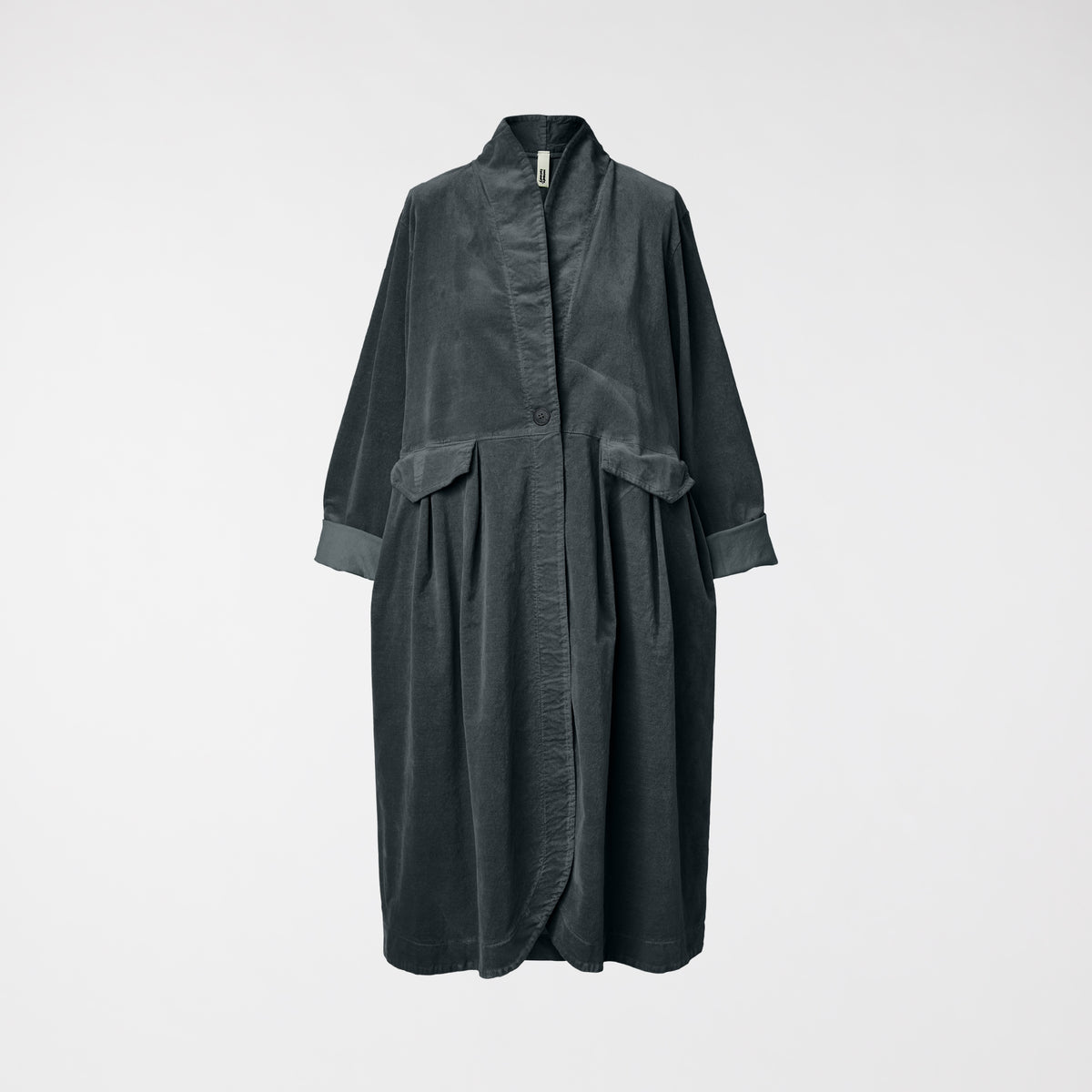 VELVET OVERCOAT GREY