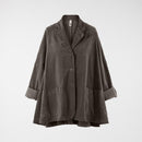 FLARED VELVETY COTTON JACKET