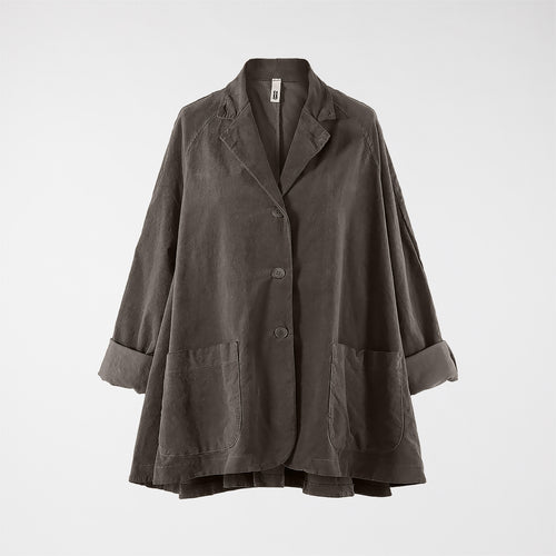 FLARED VELVETY COTTON JACKET