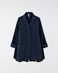FLARED VELVETY COTTON JACKET