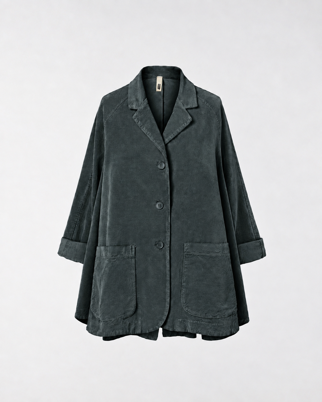FLARED VELVETY COTTON JACKET