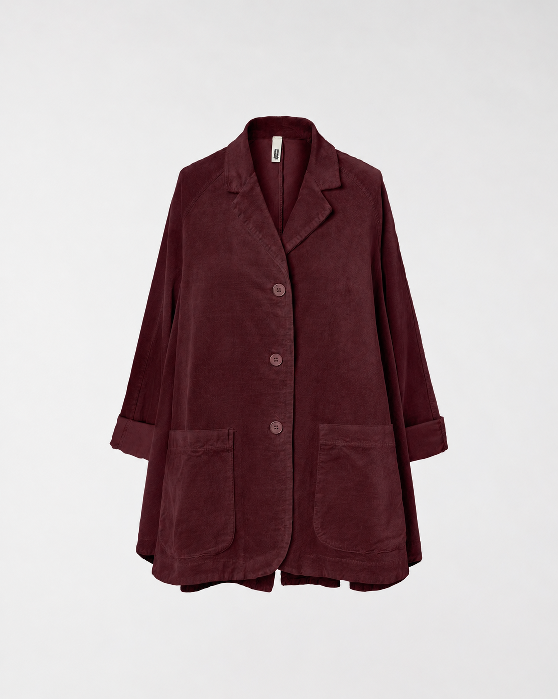 FLARED VELVETY COTTON JACKET