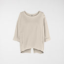 SWEATSHIRT WITH BACK SPLIT
