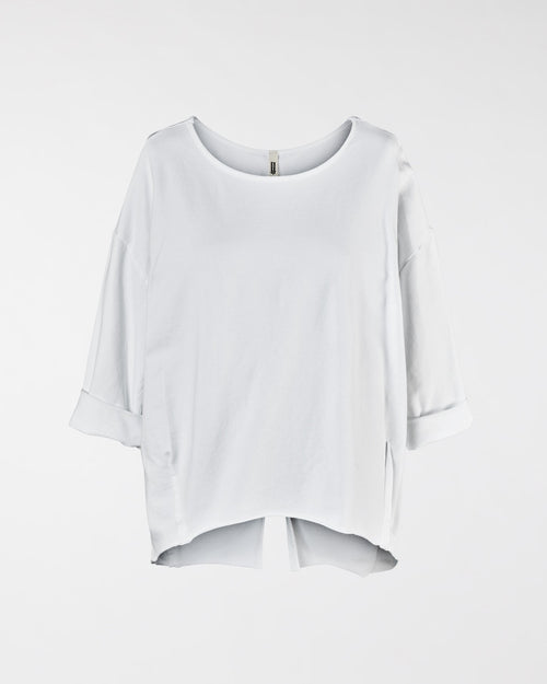 SWEATSHIRT WITH BACK SPLIT