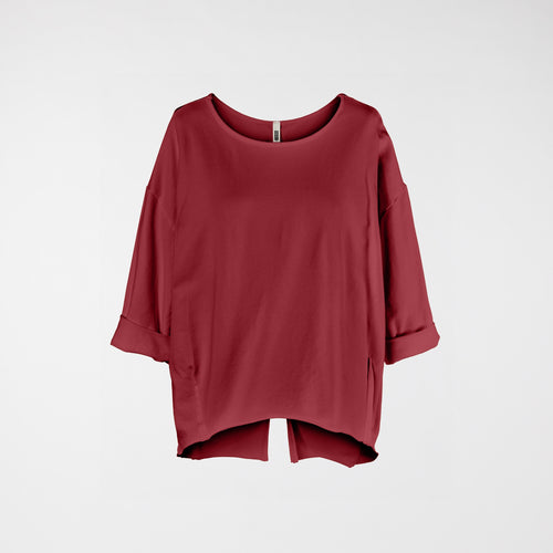SWEATSHIRT WITH BACK SPLIT
