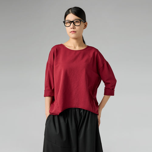 SWEATSHIRT WITH BACK SPLIT