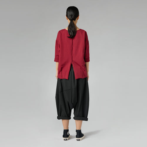 SWEATSHIRT WITH BACK SPLIT