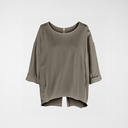 SWEATSHIRT WITH BACK SPLIT