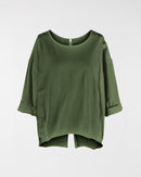 SWEATSHIRT WITH BACK SPLIT