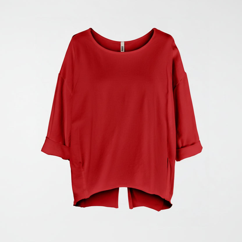 SWEATSHIRT WITH BACK SPLIT