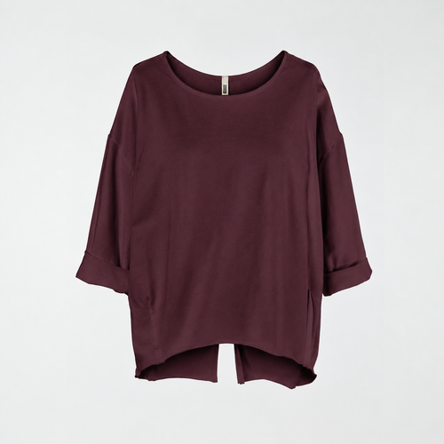 SWEATSHIRT WITH BACK SPLIT