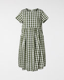 GINGHAM MIDI DRESS