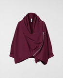 FLEECE-CARDIGAN MIT SEITLICHEM REISSVERSCHLUSS